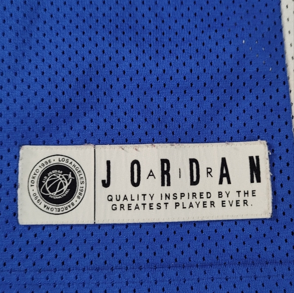 Nike  Air Jordan 5 Legacy Jersey Sleeveless Tank Blue/Orange Size XXL - Picture 2 of 6